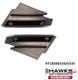  Complete black convertible exterior sail-panel trim pair