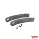 1982-1992 Camaro/Firebird Seat Belt Receiver Sleeves, Reproduction, Pair, Gray (HT12504434 / HT12504435