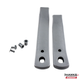 1982-1992 Camaro/Firebird Seat Belt Receiver Sleeves, Reproduction, Pair, Gray (HT12504434 / HT12504435