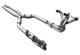 1984-1991 C4 Corvette Headers, Long System, 1-3/4" x 1-7/8" x 3" Step Header, With X-Pipe, No Cats, American Racing 