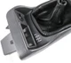 New reproduction complete 6-speed upper-console shifter plate assembly from Hawks Restoration Parts Close up of boot and shift indication inlay