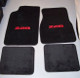 Example of black floor mats with red thread Z28 Logo.