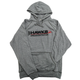 Hawks Motorsports Hooded Sweatshirt, Hoodie - GRAY W/ BLACK TEXT (HMHOODIE-G) 