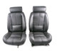88-92 Camaro IROC Z28 RS Seat Upholstery Kit Katzkin Leather, Style with Headrest and SOLID style Rear Seat