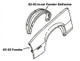 1985-1992 Firebird Front Inner Fender Deflectors, Pair, New Reproduction, Hawks Restoration Parts HT10179114/9115
