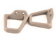 New reproduction coupe seat-belt shoulder-guide pair from Hawks Restoration Parts