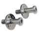 Billet Door Striker Bolts Stainless Steel - Dimples