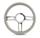 Launch Billet Steering Wheel Chrome Plated Spokes