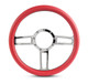 Launch Billet Steering Wheel Chrome Plated Spokes