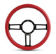 Launch Billet Steering Wheel Gloss Black Anodized Spokes