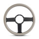 Linear Billet Steering Wheel  Black Anodized Spokes