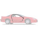 93-2002 Camaro / Firebird Coupe Door Weatherstripping Hard Top Pair, Aftermarket