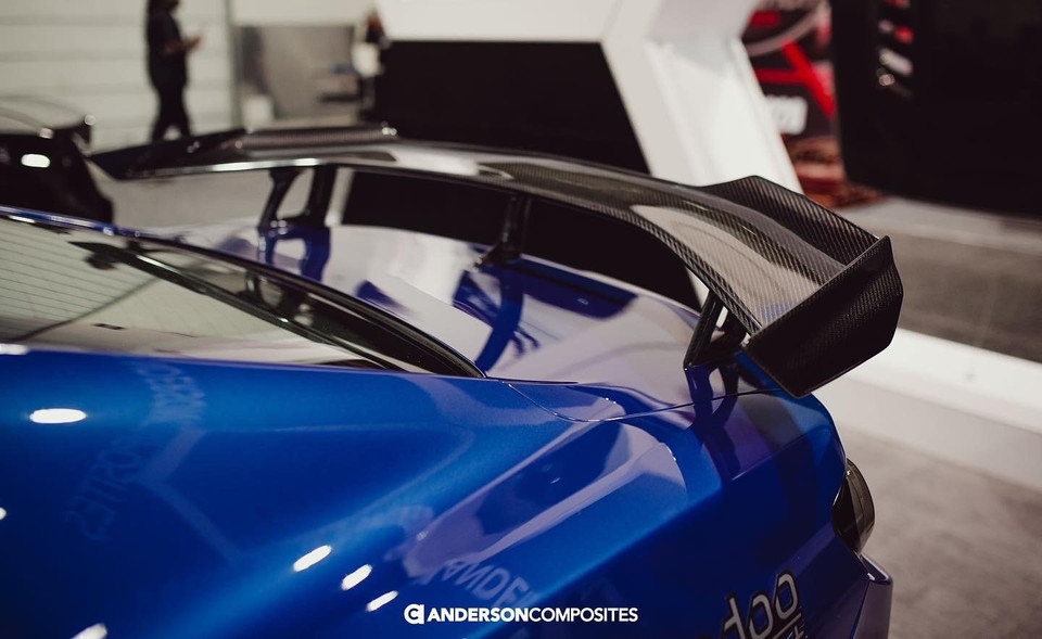 2019 Camaro ZL1 1LE TypeOE Carbon Fiber Rear Spoiler Hawks Third