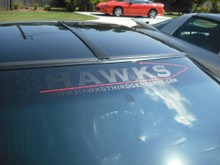 Banner, Hawks Third Generation Flat Black Windshield Banner - Hawks ...