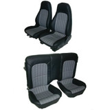 97-2002 Camaro Seat Upholstery Kit, Front and Rear, Hampton Vinyl Leatherette, New Reproductions