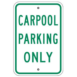 Carpool Parking Only Sign