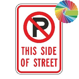 No Parking Variable XX Street Cleaning | MUTCD Compliant Symbol