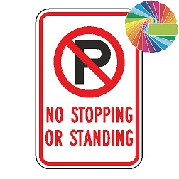 No Stopping Road Sign | No Standing Sign | MUTCD Compliant