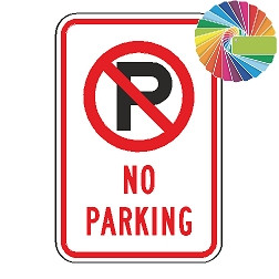 No Parking |MUTCD Symbol Words