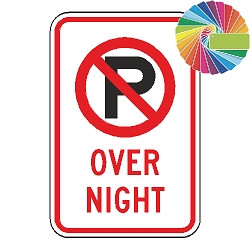 No Parking Here To Corner | MUTCD Compliant Symbol & Words