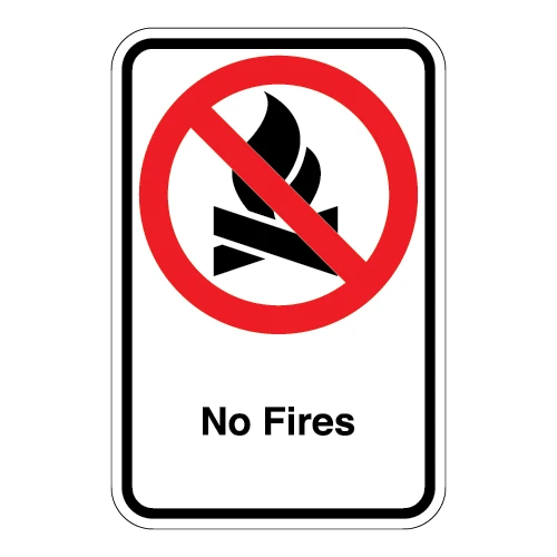 No Fires Sign