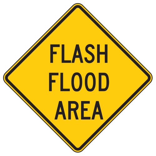 Flash Flood Area Warning Signs | National Forest Service