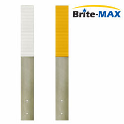 Brite Max Single-View 3" X 27" Straight Post Mount (Non Hinged Aluminum) Guardrail Delineator Markers