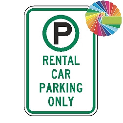 Compact Car Parking Only | MUTCD Compliant Symbol & Words