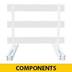 Type III: Plasticade Break Away Barricade Feet, Uprights and Hardware
