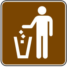 Litter Receptacle Sign