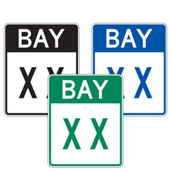 Bay Number Sign