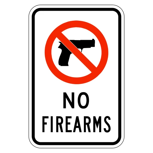 No Firearms (Symbol) Signs