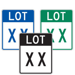 Lot Number Sign