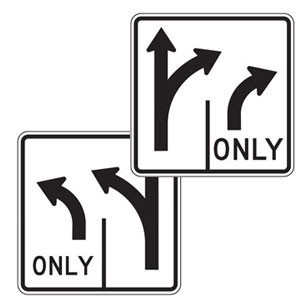 Double Turn Left/Right Sign | 2023 MUTCD