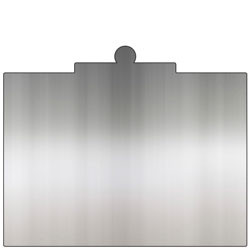Dinsmor 1004 Standard Routed Shapes Aluminum Sign Blanks
