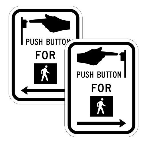 Push Button for Pedestrian Signal Signs