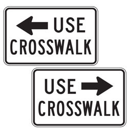 Parking Plaques with Left or Right Arrow