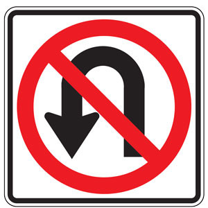 No U Turn (Symbol) Sign | 2023 MUTCD