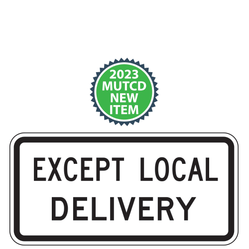 Except Local Delivery Plaque