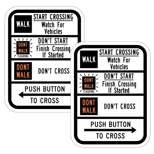 R10 3C Crosswalk Message Signs | 2009 MUTCD