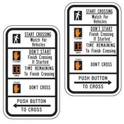 R10 3E Crosswalk Message Signs | 2009 MUTCD