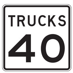 Truck Speed Limit Plaques | 2023 MUTCD