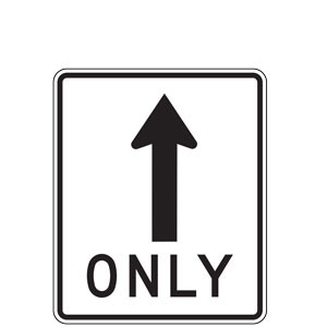 Mandatory Straight Sign | 2023 MUTCD