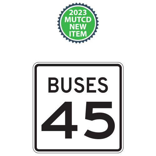 Buses Speed Limit Plaques | 2023 MUTCD