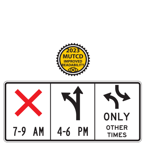 Reversible Lane Control Sign |  2023 MUTCD