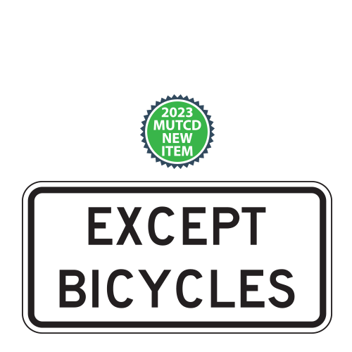 Except Bicycles Plaque