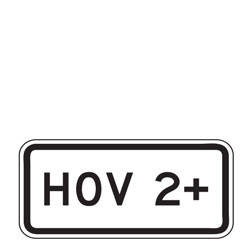 HOV Plaque | 2023 MUTCD