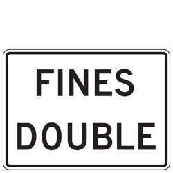 Fines Double Plaques | 2023 MUTCD