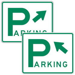 y様④⑨ Parking Plaques with Left or Right Arrow