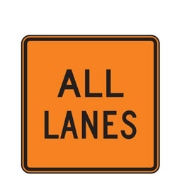 Advisory Speed Plaques for Temporary Traffic Control Signs
